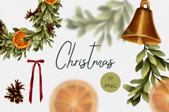 Download Watercolor Christmas Clipart and Pattern - Watercolor christmas Collection