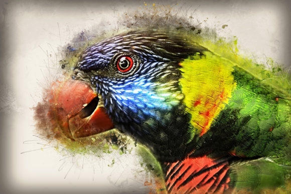 Download Grunge Style Bird Printable Graphics 02 - Graphic Collection